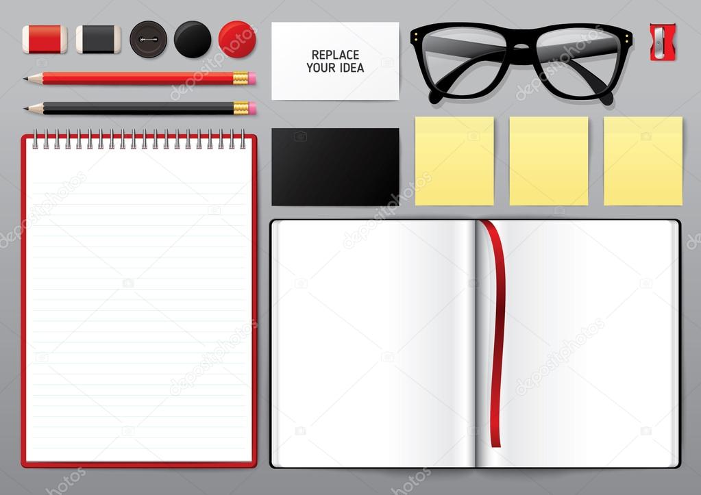 Blank opened book. Blank book with pencil. use for graphic, creative, business, education, vector illustration.