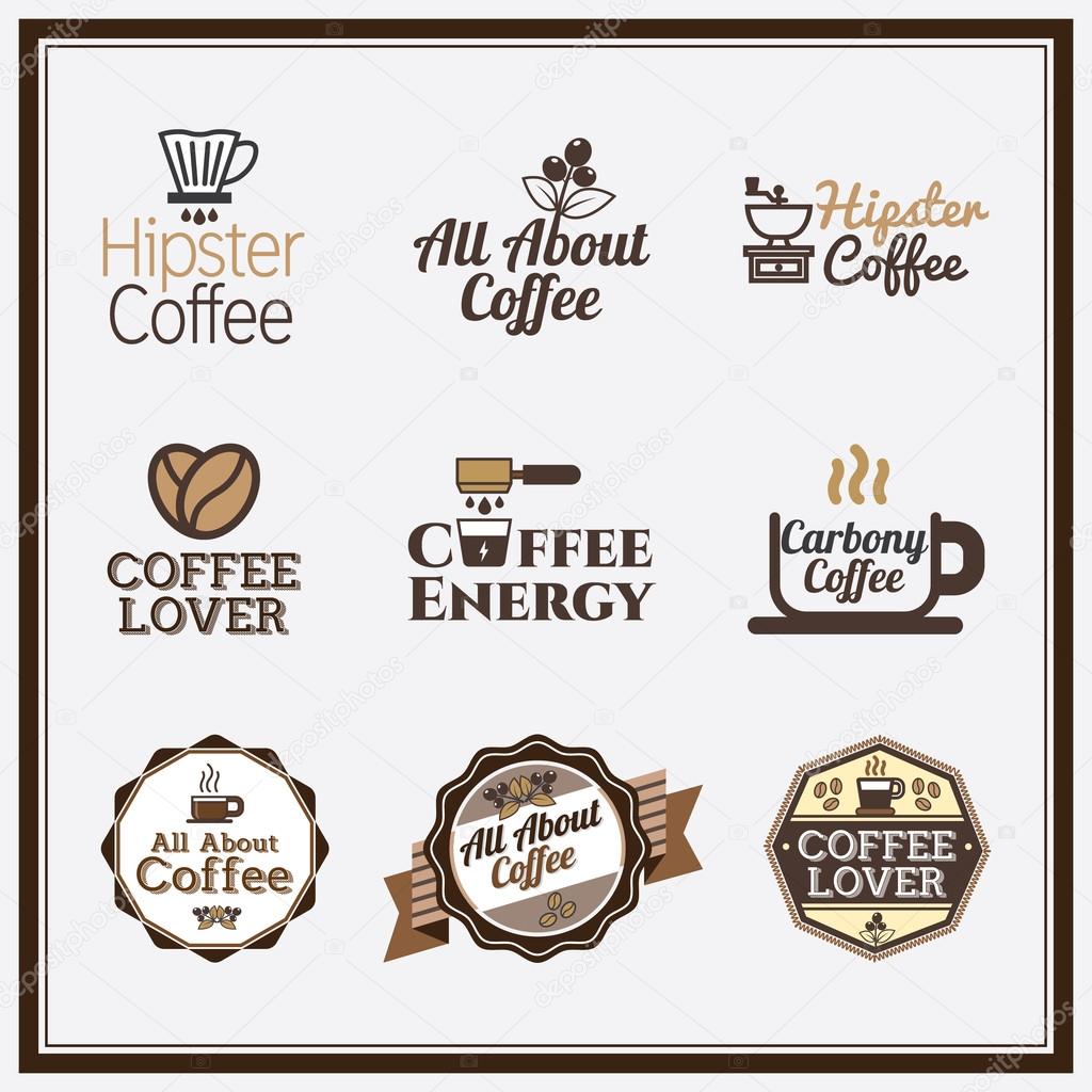 Logo ideas, Label, set for restaurant menu design.