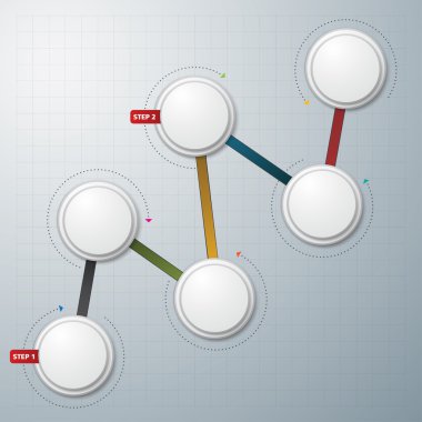 Şablon modern bilgi-grafik tasarım vektör