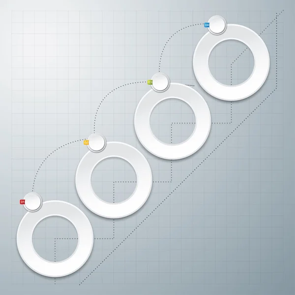 Plantilla moderna info-gráfico vector de diseño — Archivo Imágenes Vectoriales