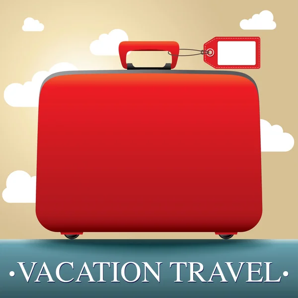 Bagagem e viagens de férias —  Vetores de Stock