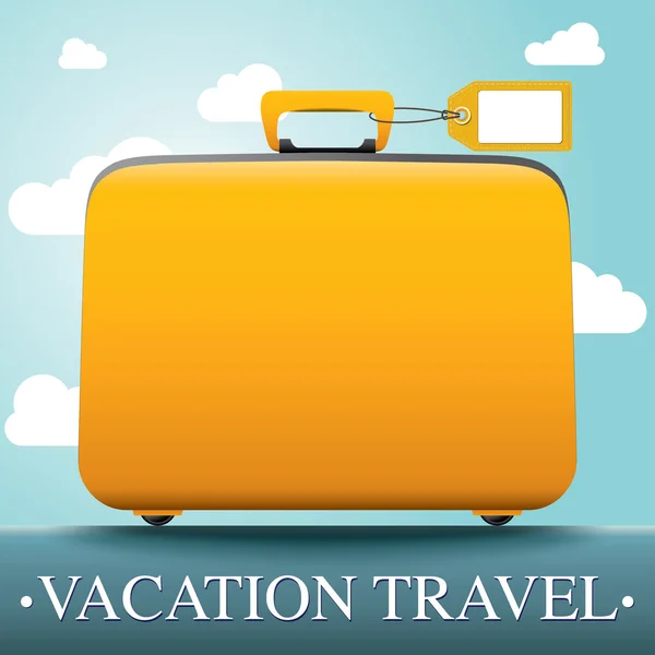 Bagage en reizen vakantie — Stockvector