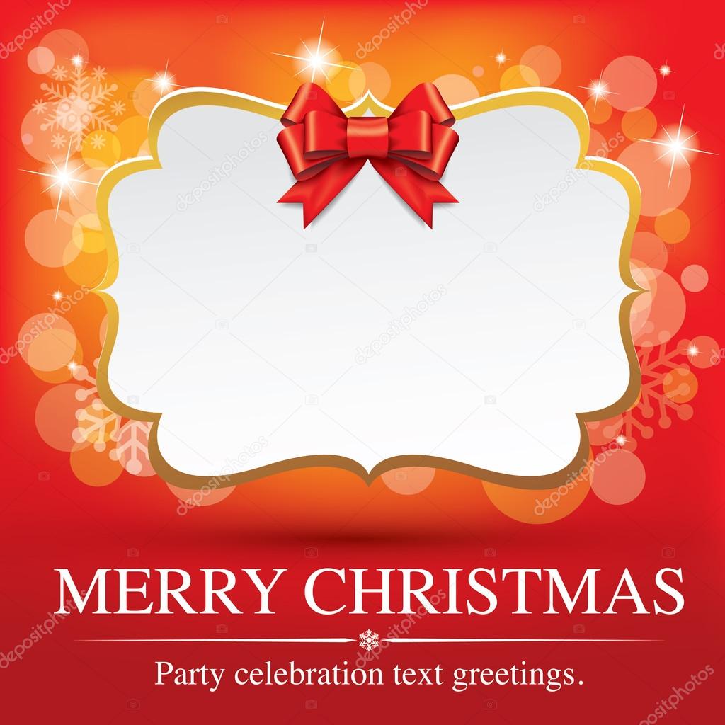 Christmas Greeting Card. Merry Christmas lettering, vector