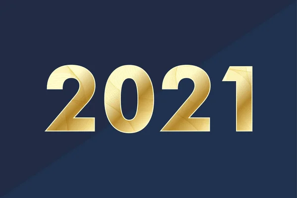 2021 Gelukkig nieuwjaar. Vrolijk Kerstfeest en Gelukkig Nieuwjaar 2021 wenskaart. Feestsjabloon voor 2021 illustratie vieren. — Stockfoto