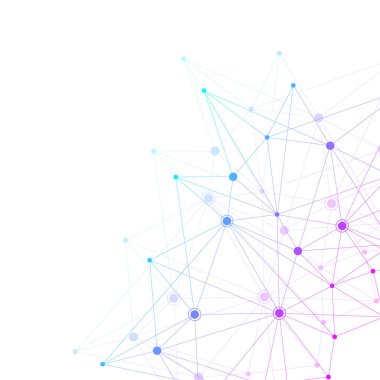 Noktalar ve doğrular ile küresel ağ bağlantıları. Kablo çerçeve arka planı. Soyut bağlantı yapısı. Çokgen uzay arkaplanı, illüstrasyon