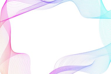 Soyut renkli dalga çizgileri arka plan. Tasarım broşürünüz, el ilanınız, raporunuz, web siteniz, afişiniz, ilanınız için geometrik şablon