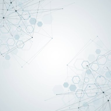 Noktalar ve doğrular ile küresel ağ bağlantıları. Kablo çerçeve arka planı. Soyut bağlantı yapısı. Çokgen uzay arkaplanı, illüstrasyon