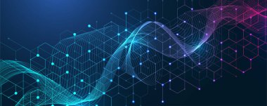 Soyut dijital blok blokları konsepti. 3D büyük veri küpleri kuantum bilgisayar teknolojisi fikri. Yapay zeka veri çekirdeği küp tasarım elementi.