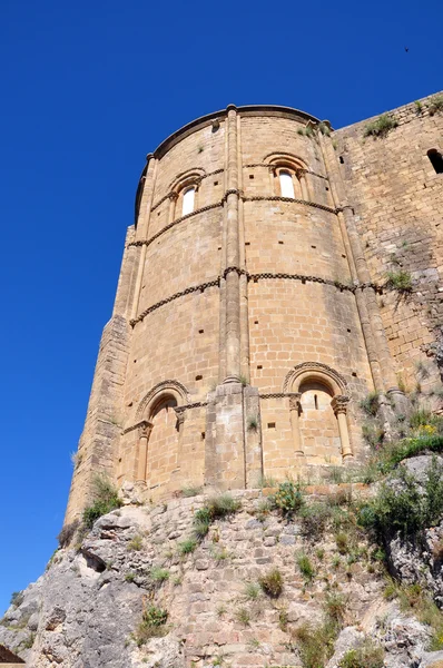 Románský hrad Loarre nedaleko Pyrenejí — Stock fotografie