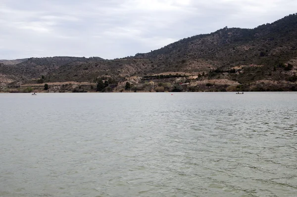 Mequinenza reservoar i Aragon, Spanien — Stockfoto