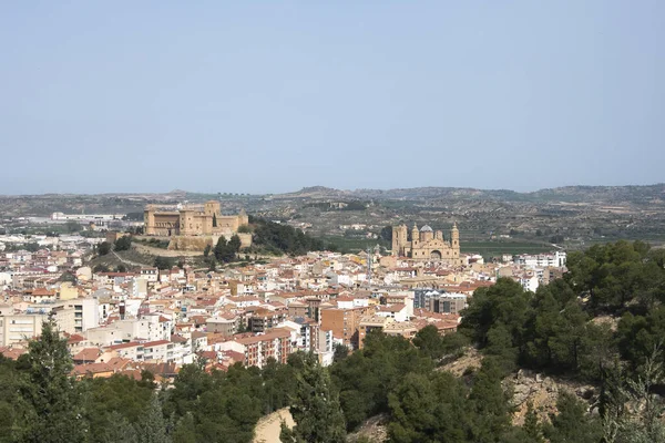 Általános Kilátás Város Alcaniz Teruel Spanyolország — Stock Fotó