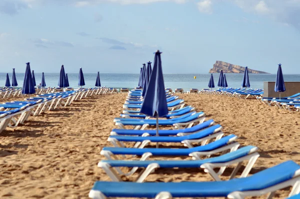 Benidorm Beach, Španělsko — Stock fotografie