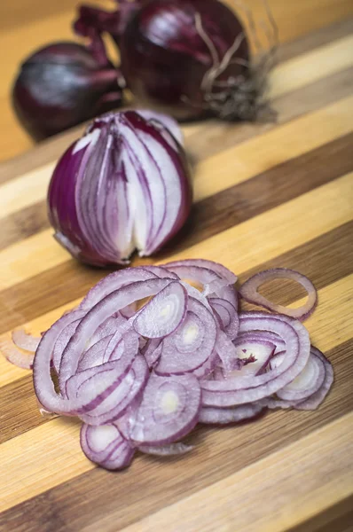 Chopped red onions. — Stock Photo, Image