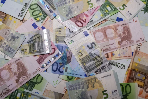 Set of euro banknotes. — Stock fotografie