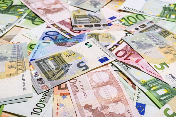 Set of euro banknotes. — Stock fotografie