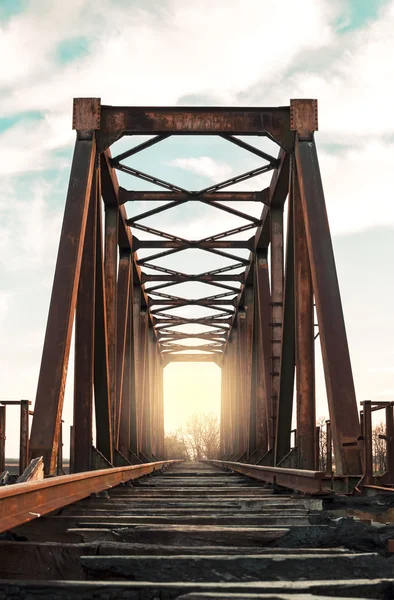 Vecchio ponte ferroviario — Foto Stock