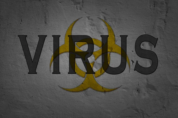 Słowo wirus — Zdjęcie stockowe