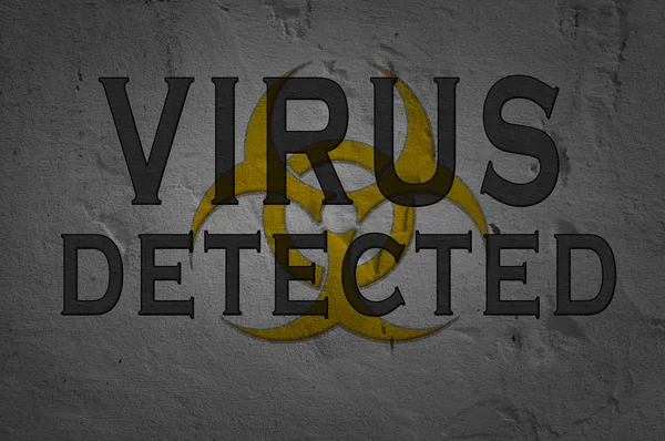Word Virus Detected — Stock Photo, Image