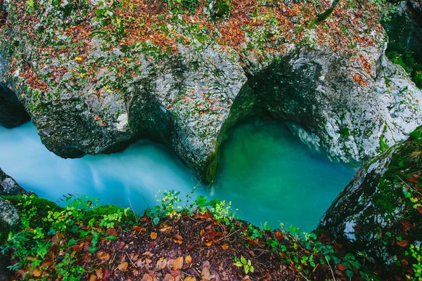 Fantastický výhled na kaňon Mostnica — Stock fotografie