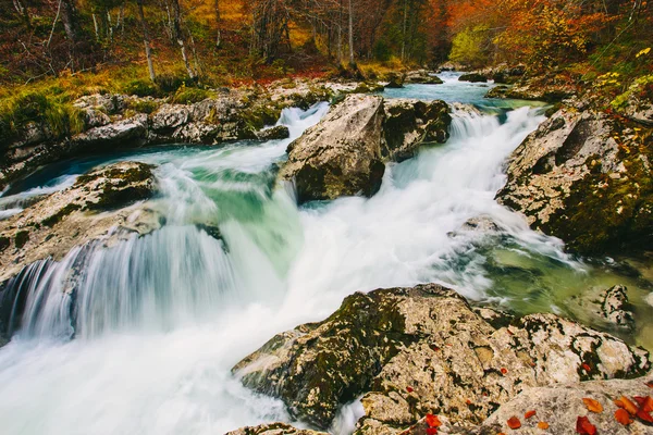 Vue imprenable sur la rivière Mostnica — Photo