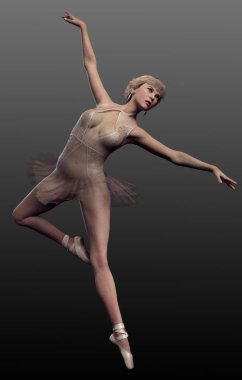 Sarışın Balerin Danseden Danseden Danscı