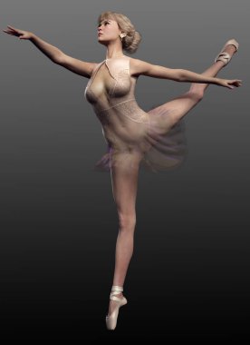 Sarışın Balerin Danseden Danseden Danscı