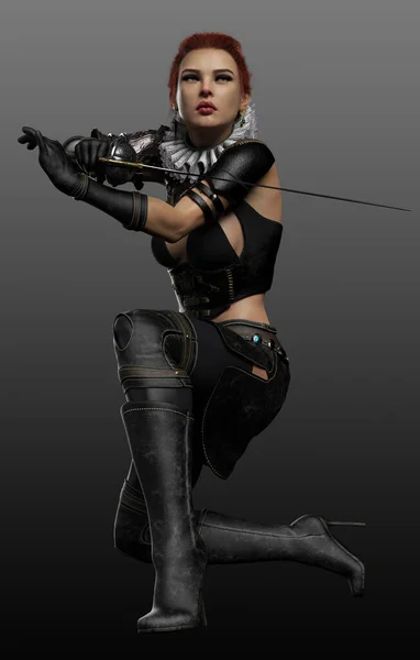Sexy Lady Pirate Swordswoman Rapier — Φωτογραφία Αρχείου