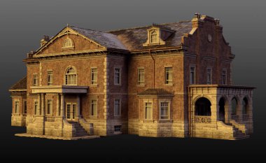 Old English Manor House, Country House, CGI