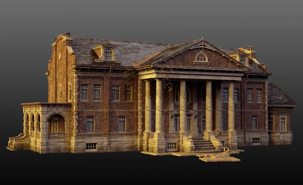 Old English Manor House Country House Cgi — Stok fotoğraf