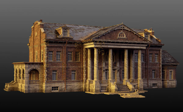 Old English Manor House, Country House, CGI