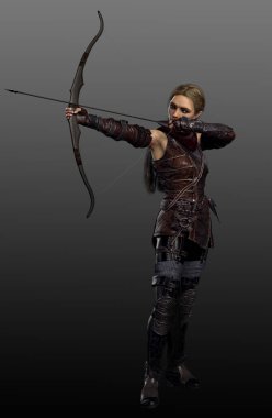 Yay ve Ok ile Elf Korucusu, Deri Zırh