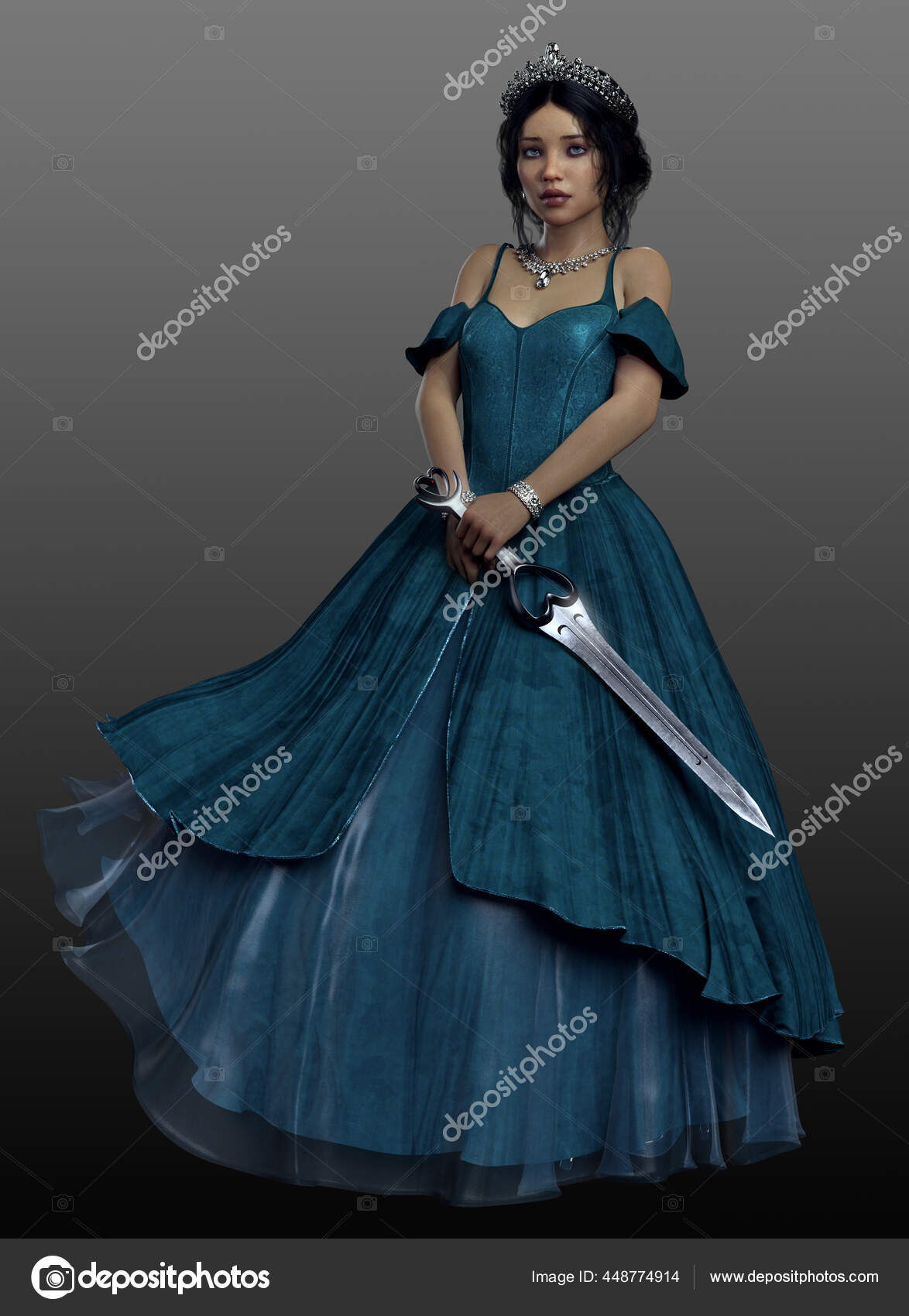 Fantasia Princesa Cinderela Vestido Contos de Fadas Cosplay