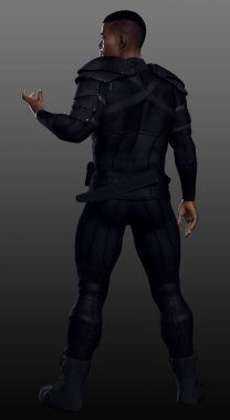 SciFi PoC Asker veya Savaşçı Harekette Poz Veriyor