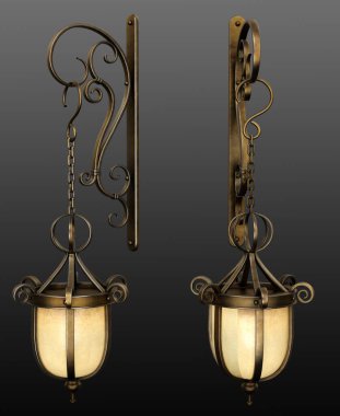 CGI Vintage Viktoryan Steampunk Gaslamp, Stree Lamba