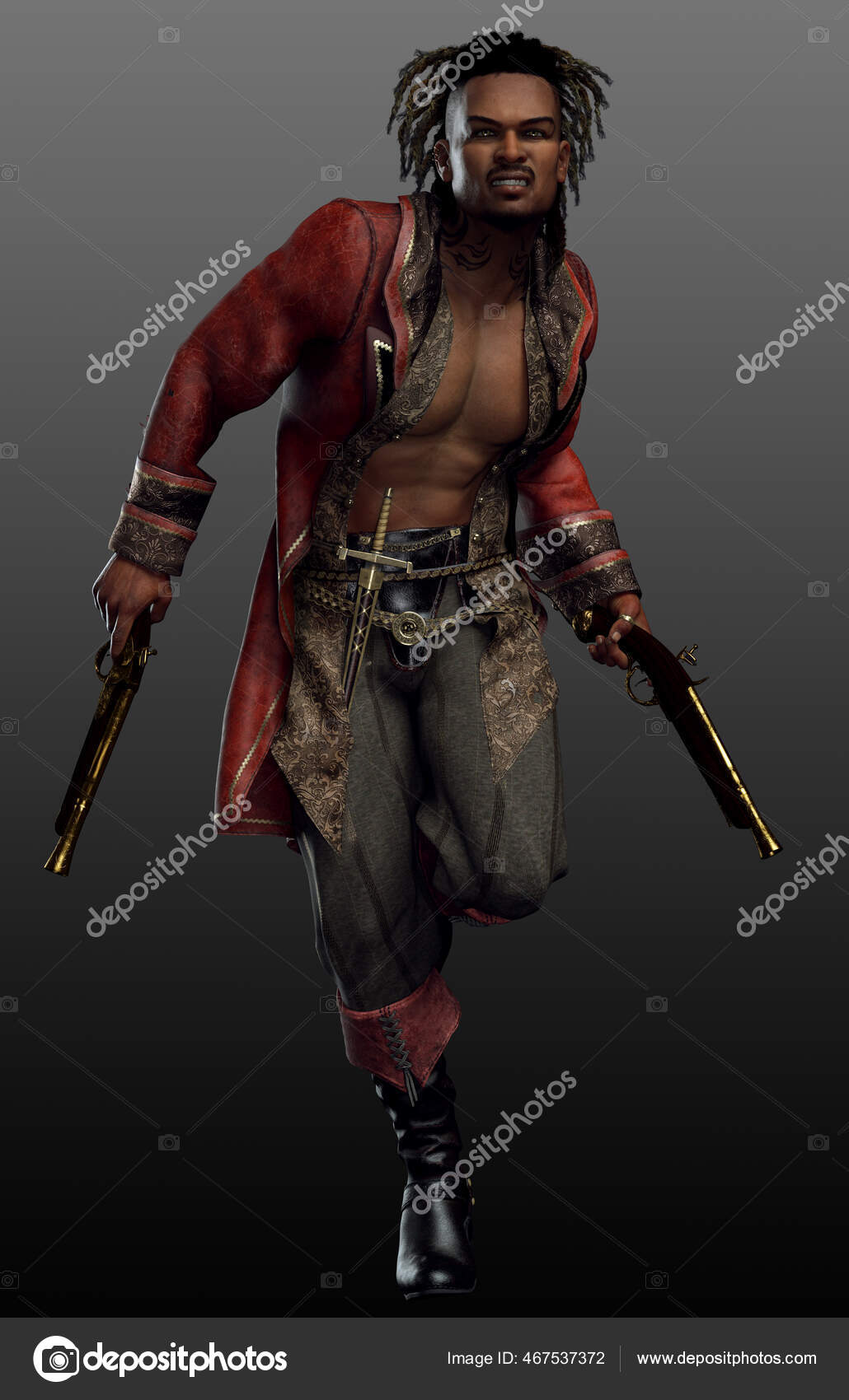 Fantasia Steampunk Pirata Homem Hispânico Latino Sexy Masculino