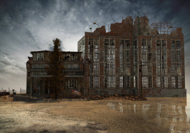 Apocalyptic Urban Decay Harap Binaları Dystopian
