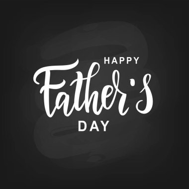 Mutlu Babalar Günü el yazısı vektör metni.