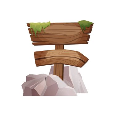 Tropikal yapraklı boş tahta. Oyun için Retro pankartları.