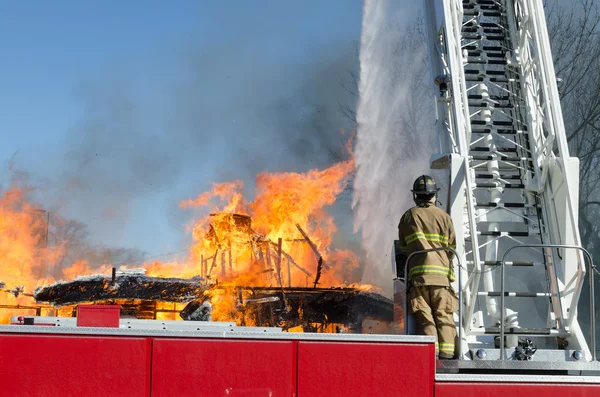 View from the pumper — Stock Photo, Image