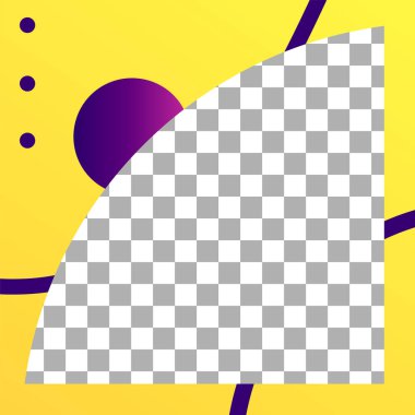 Sıvı şekiller postaya. Renkli fotoğraf çerçevesi gönderme şablonu