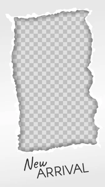 新聞記事をめくる。紙スクラップ新しい到着ソーシャルメディアストーリーテンプレート — ストックベクタ