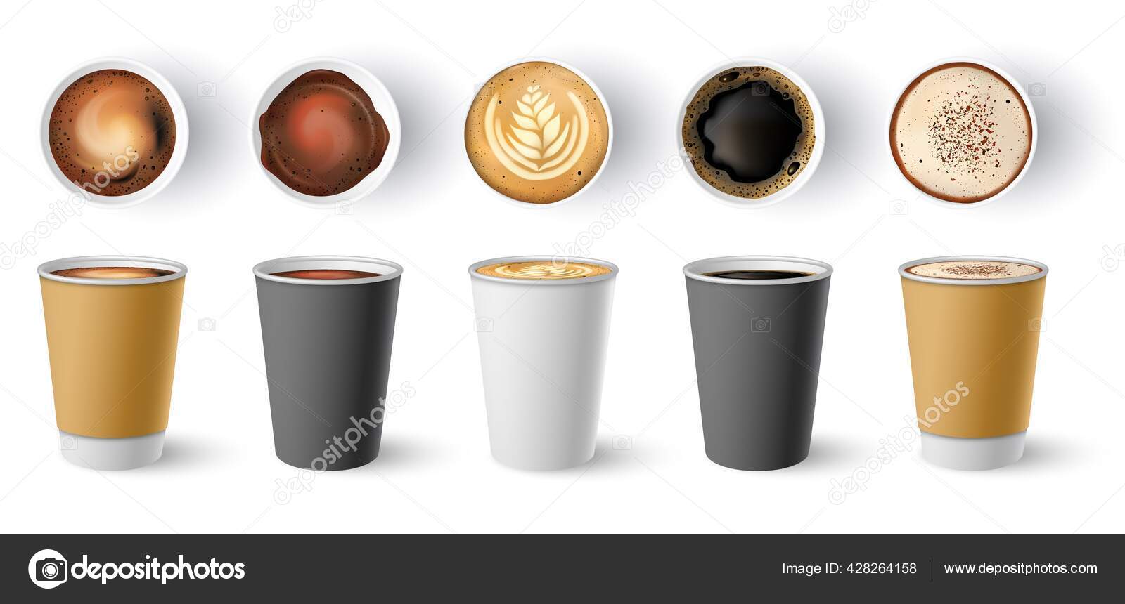 Glossy Cup W/ Stirrer Stick Mockup - Free Download Images High