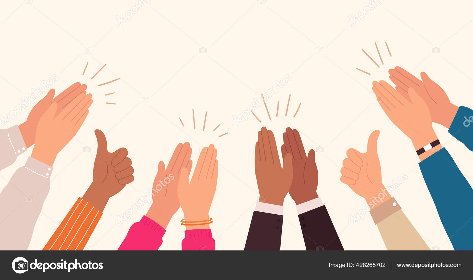 High Five Cooperative Men And Women Illustration Clapping PNG