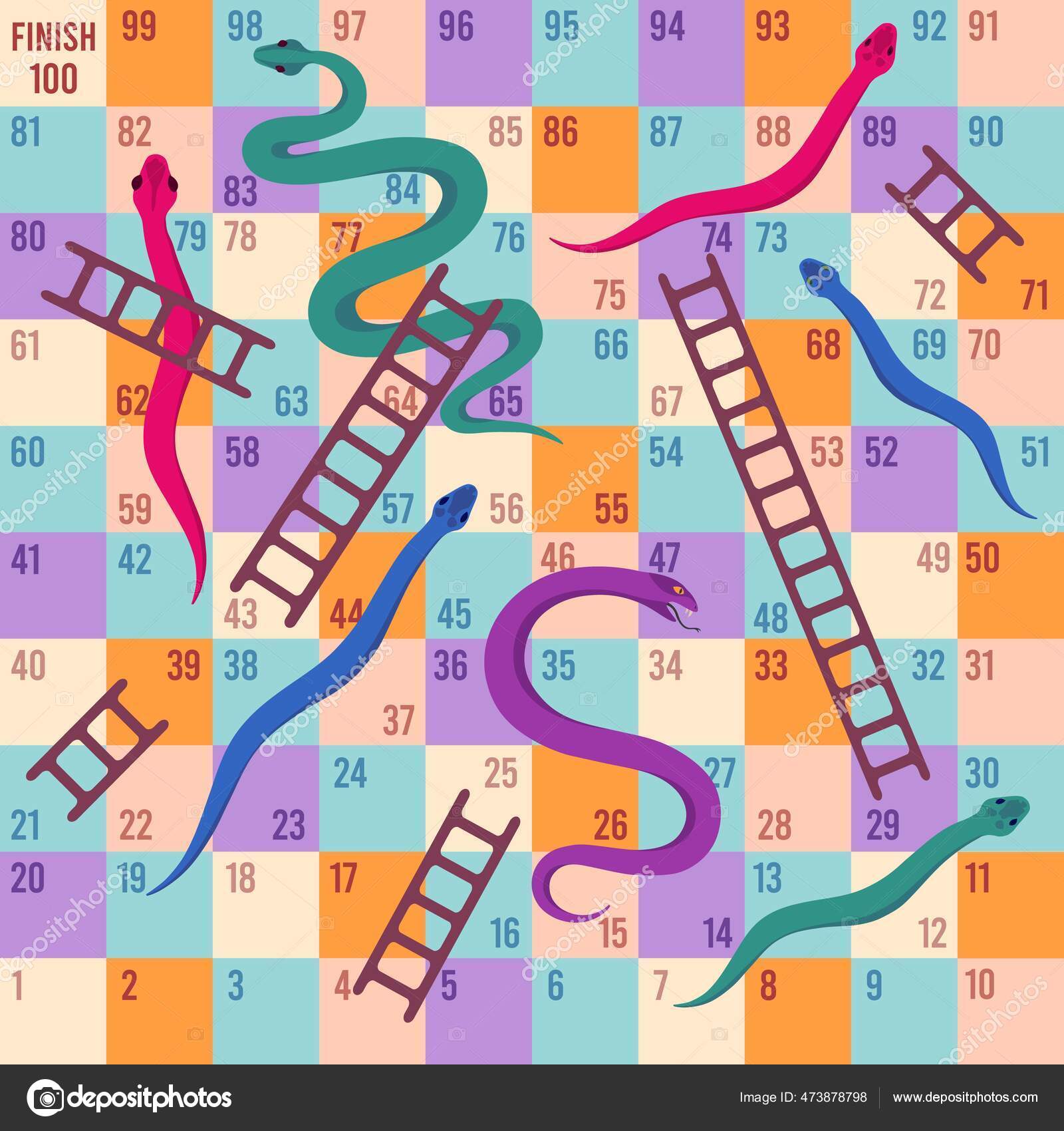 Vetores de Cobras E Escadas e mais imagens de Snakes and Ladders