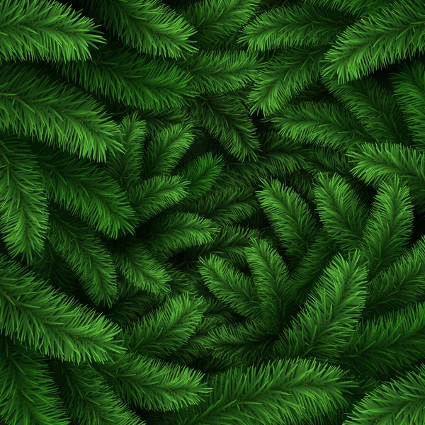 Coronas naturales realistas de Navidad feliz con ramas de pino. Corona de abeto verde decorado con hojas de acebo, rojo bayas y bolas vector conjunto — Vector de stock