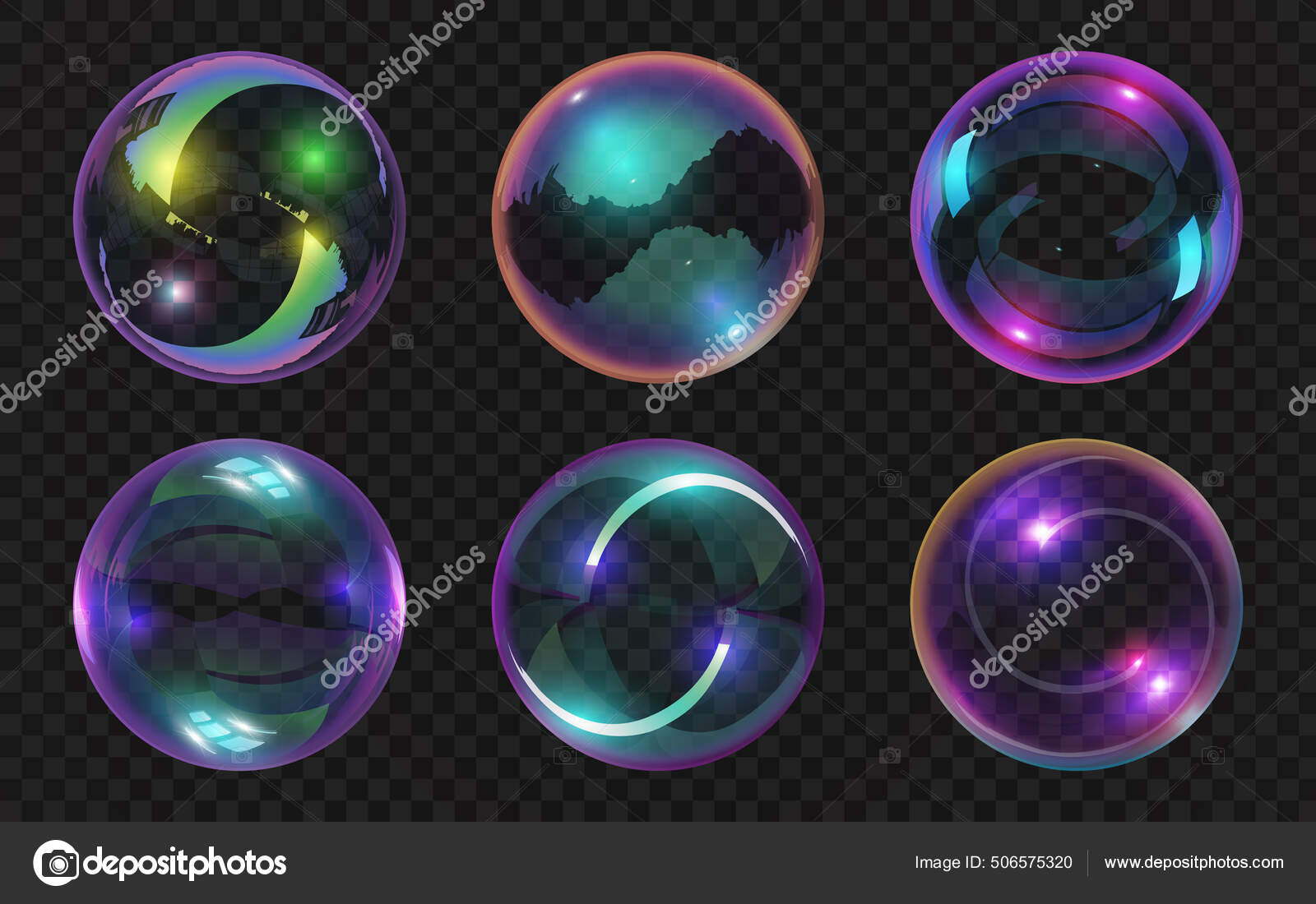 Transparent Water Realistic Glass Bubbles Bubbles Jpg Vector Jpg