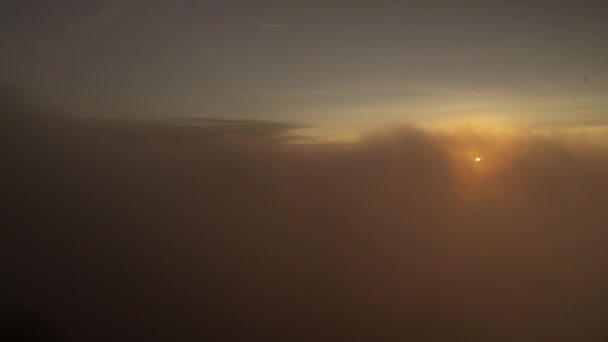 Nebbia Galleggiava Modo Che Alba Non Potesse Essere Vista Mattino — Video Stock