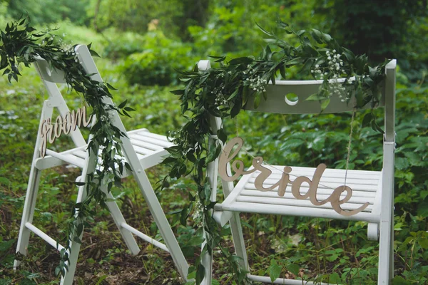 Decorações cerimônia de casamento — Fotografia de Stock