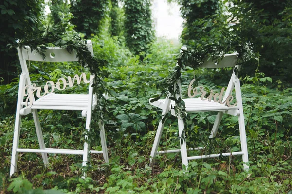 Dekorationer bröllop ceremoni — Stockfoto