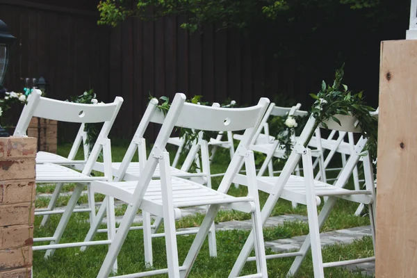 Wedding ceremony decorations — Stock Photo, Image